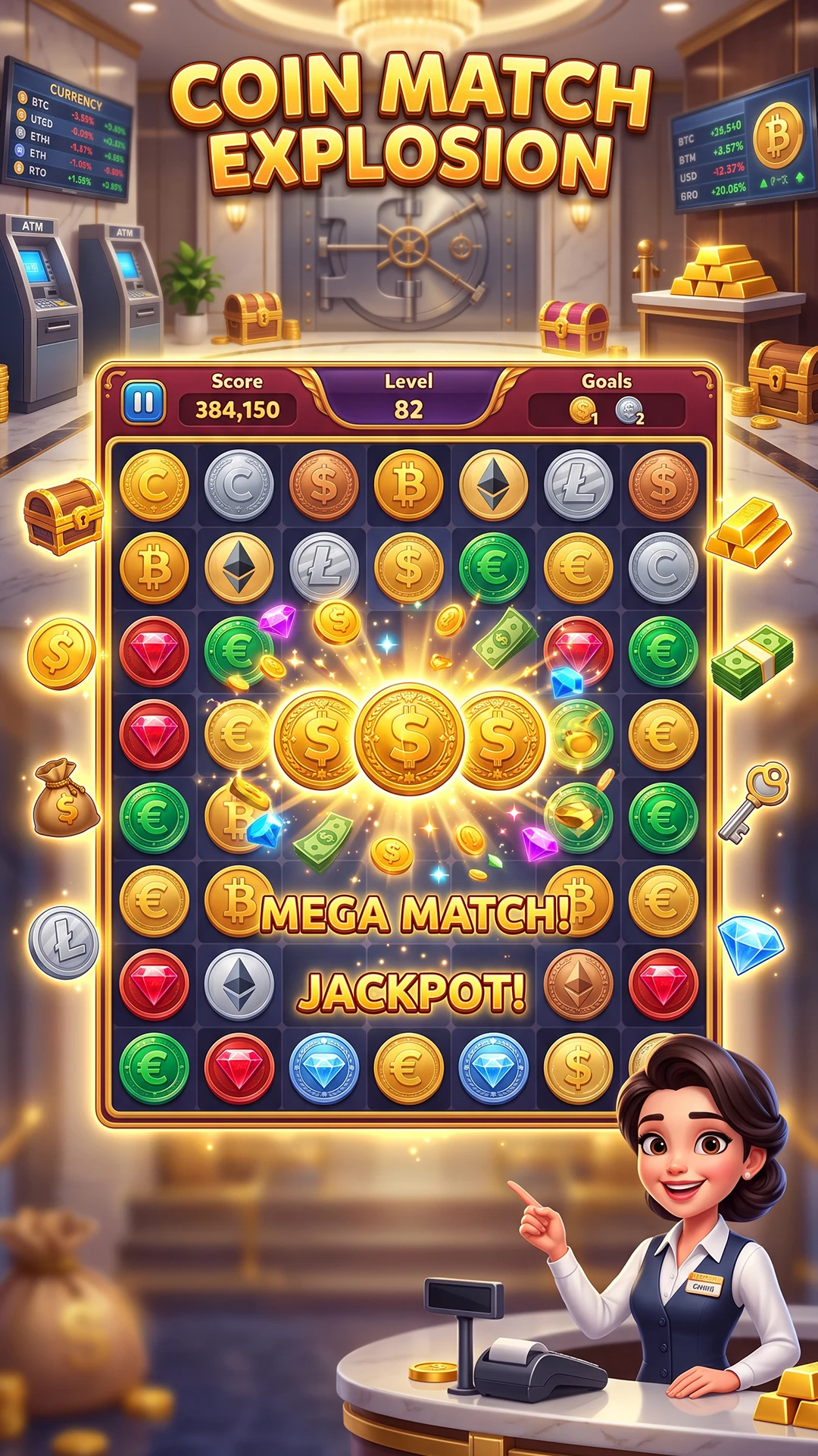 Coin Match: 3D Coin Puzzle screenshot